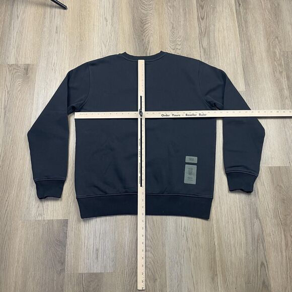 G-Star RAW Sweatshirt Mens Large Black Crewneck Pullover Logo RAW Graphic Fleece - Picture 9 of 12